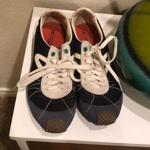 Tretorn Blue Nylon Sneakers